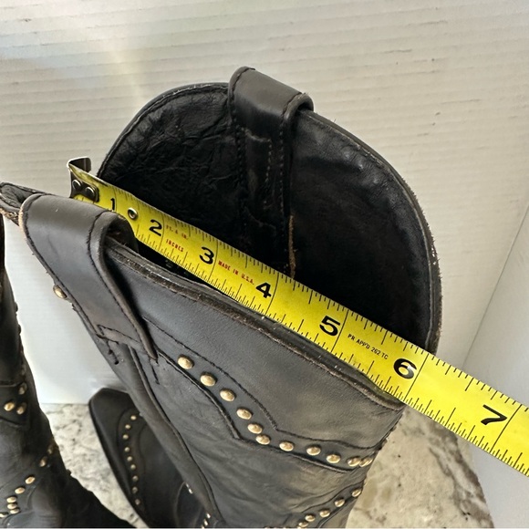 Idyllwind Walk This Way Studded Snip Toe Western Boot Black Tall Shaft Women 8.5 - Picture 6 of 16